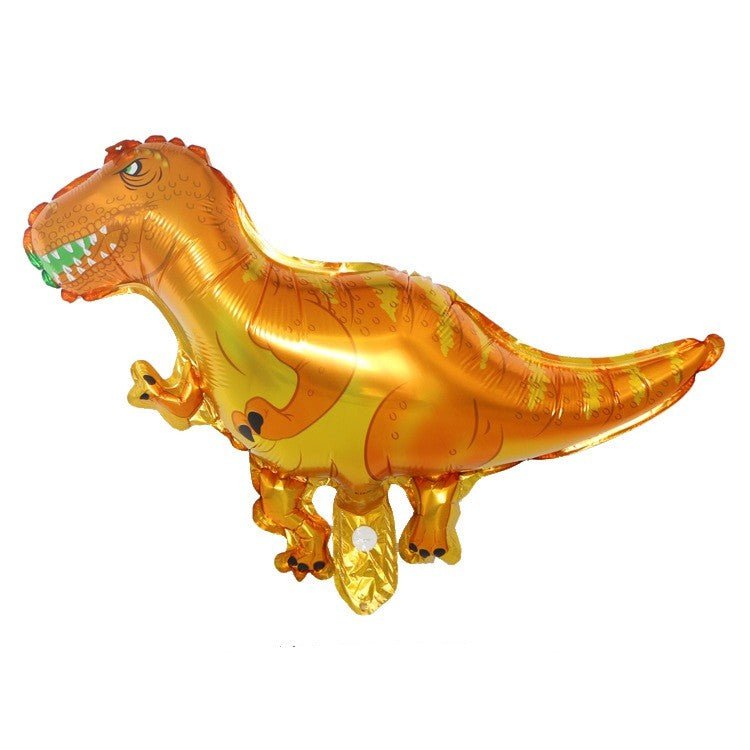 Set 5 Baloane Folie Metalizata, Flippy, Figurine Dinozauri, 30 cm, Ambalaj Individual, Pai Inclus, Multicolor-1