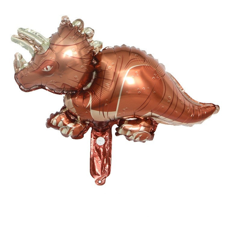 Set 5 Baloane Folie Metalizata, Flippy, Figurine Dinozauri, 30 cm, Ambalaj Individual, Pai Inclus, Multicolor-2