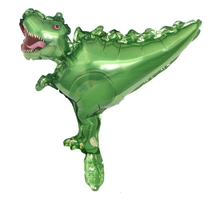 Set 5 Baloane Folie Metalizata, Flippy, Figurine Dinozauri, 30 cm, Ambalaj Individual, Pai Inclus, Multicolor-3