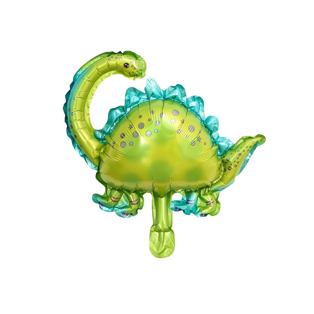 Set 5 Baloane Folie Metalizata, Flippy, Figurine Dinozauri, 30 cm, Ambalaj Individual, Pai Inclus, Multicolor-5