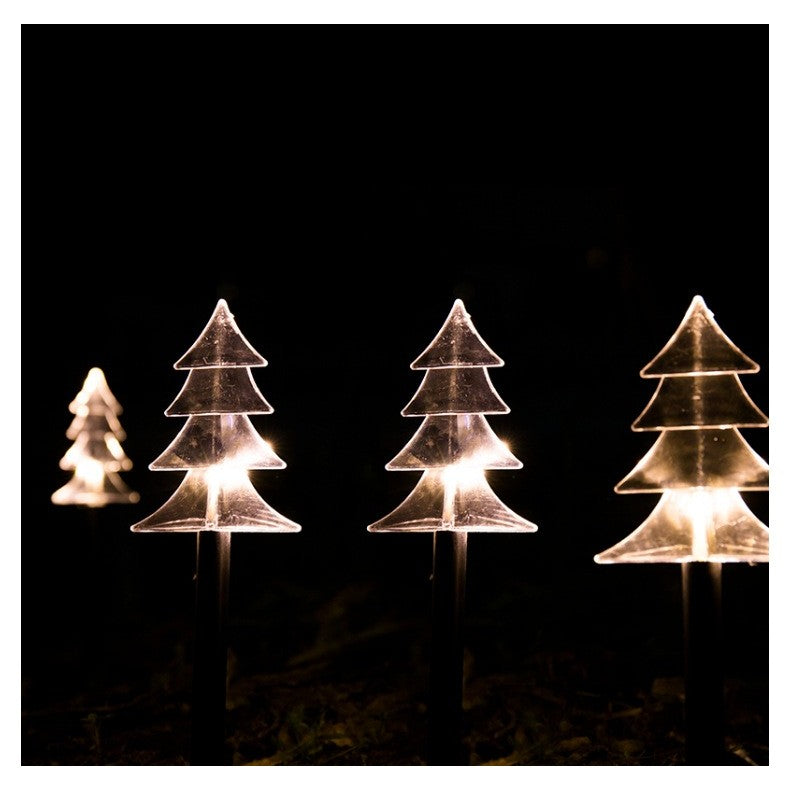 Set 5 Lampi LED cu baterii, de exterior Model Brad, pentru gradina, Flippy, 35.5 cm, Alb Cald-2