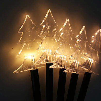 Set 5 Lampi solare LED de exterior Model Brad, pentru gradina, Flippy, 35.5 cm, Alb Cald-3