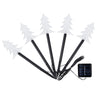 Set 5 Lampi solare LED de exterior Tip Brad pentru gradina Flippy, 37 cm, Alb Cald-0
