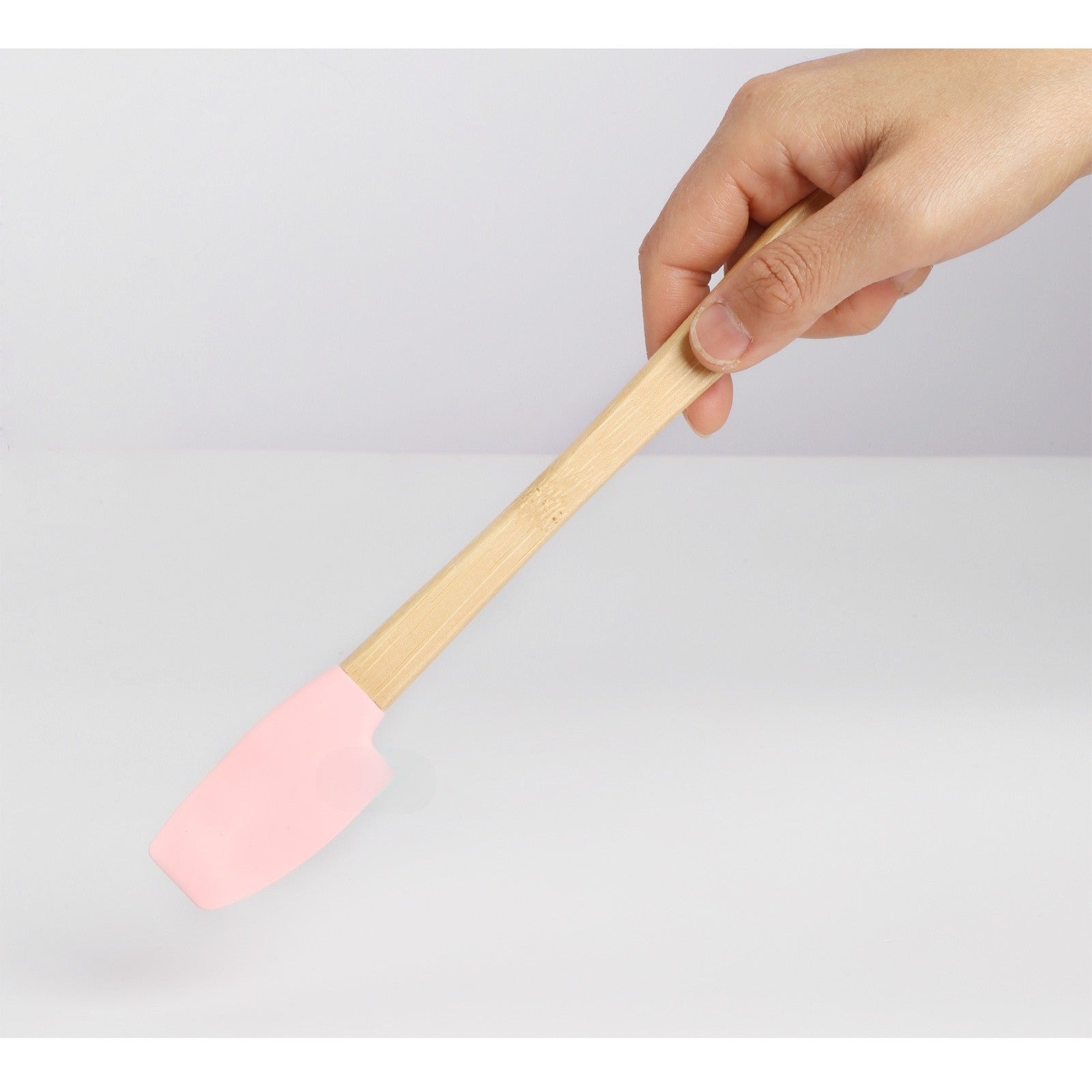 Set 5 Mini Spatule de Silicon Flippy, pensula, Stejar, Multicolor-2