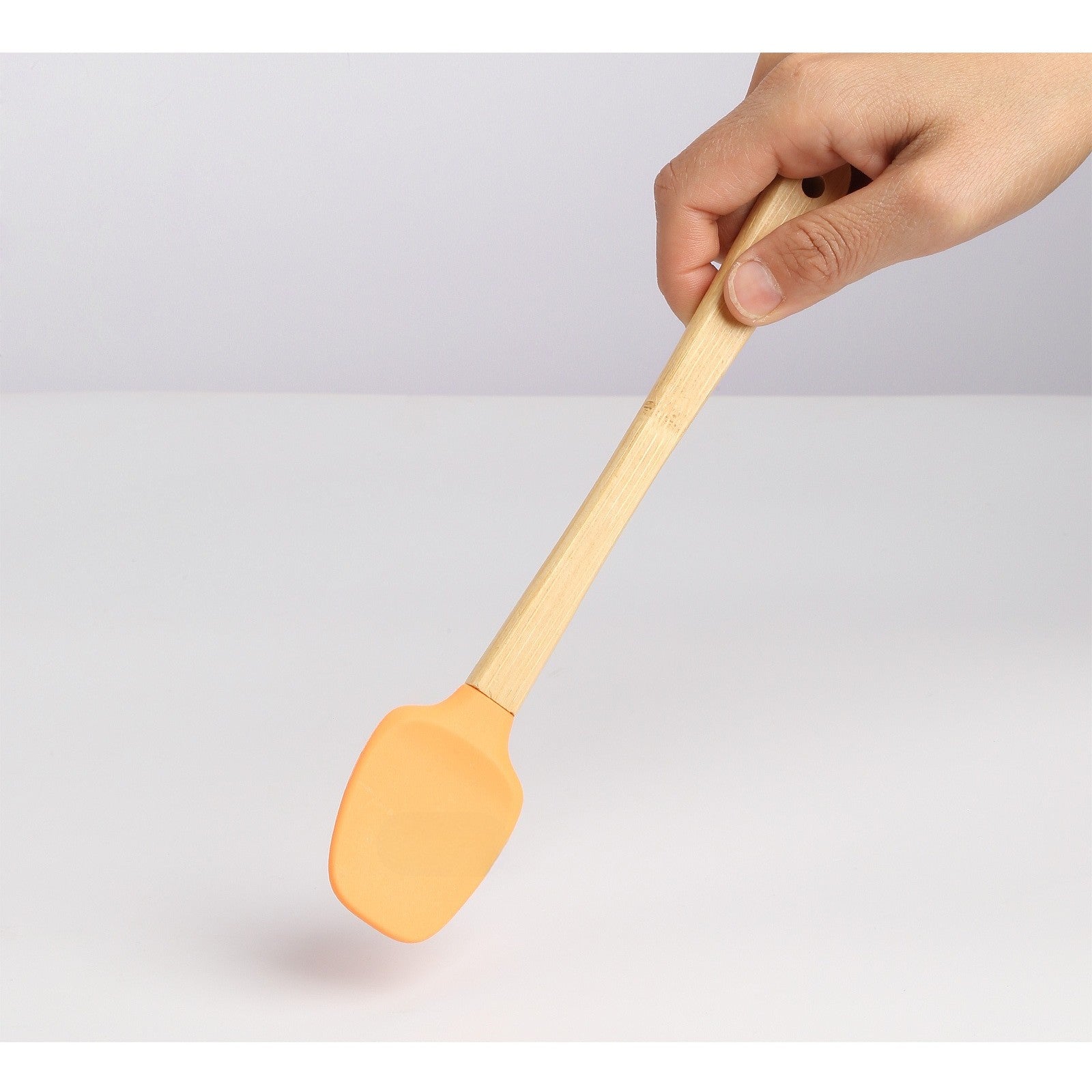 Set 5 Mini Spatule de Silicon Flippy, pensula, Stejar, Multicolor-3