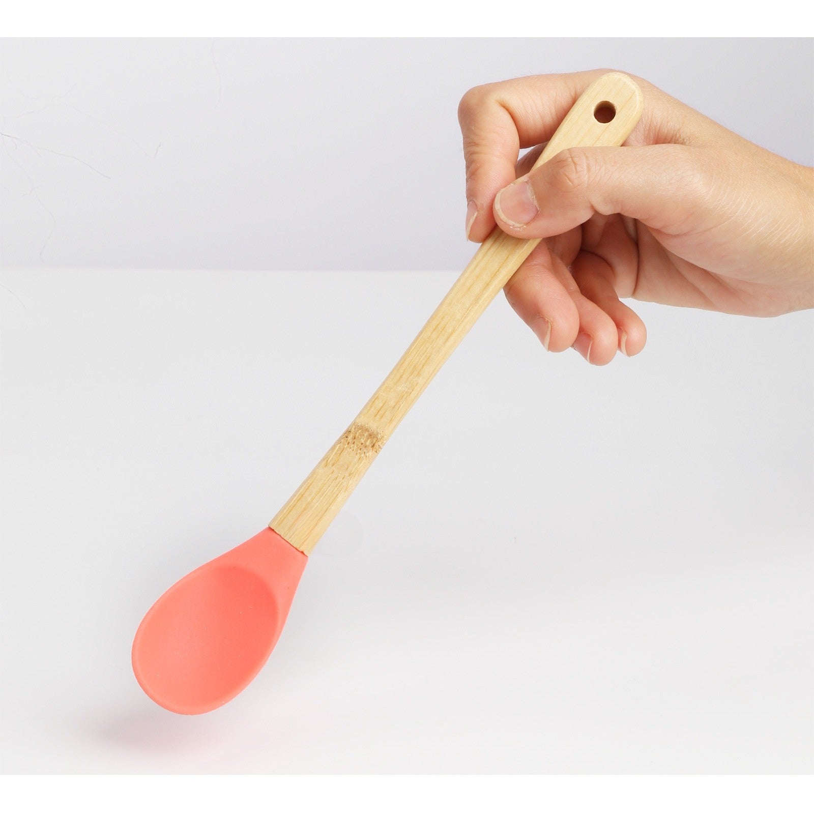 Set 5 Mini Spatule de Silicon Flippy, pensula, Stejar, Multicolor-4