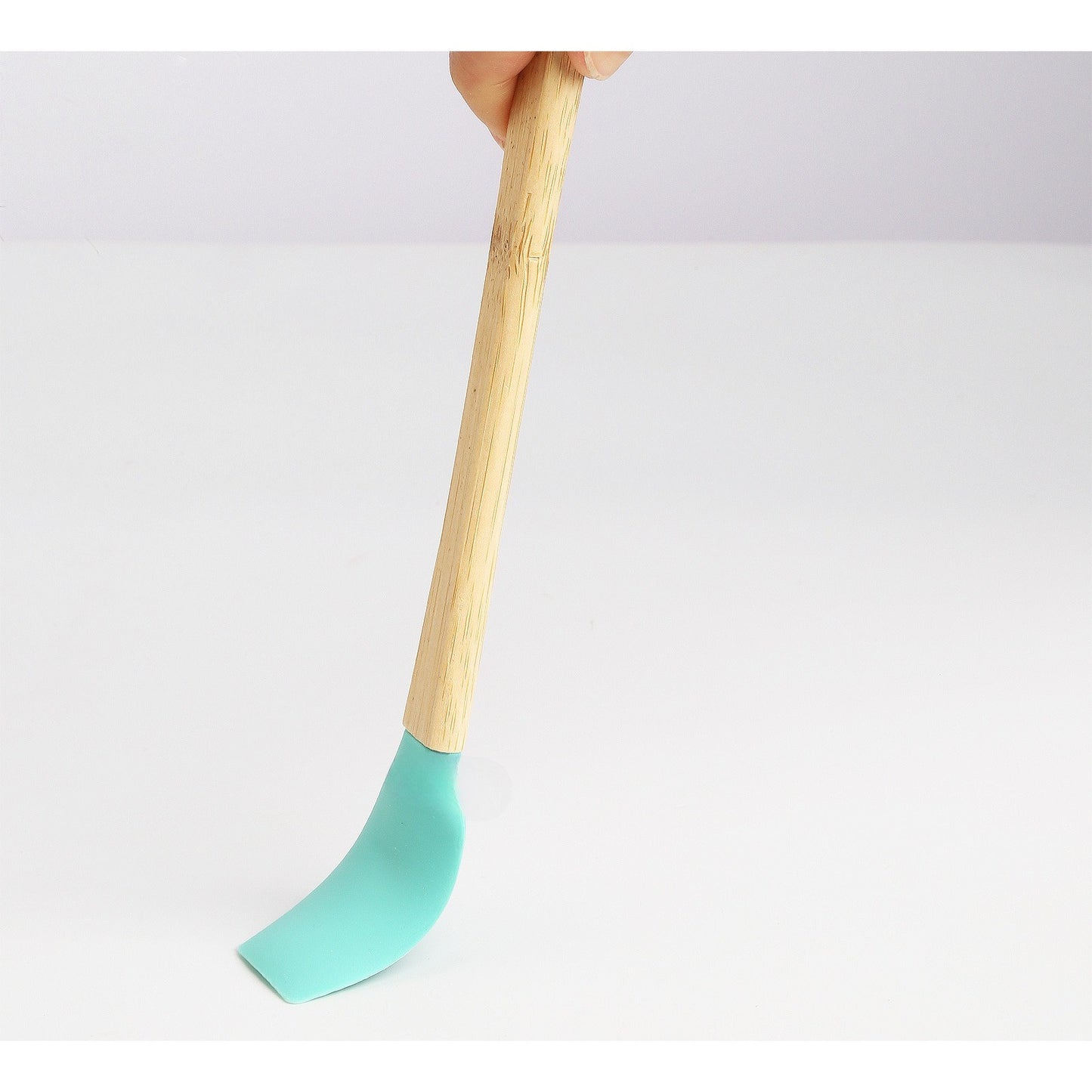 Set 5 Mini Spatule de Silicon Flippy, pensula, Stejar, Multicolor-5