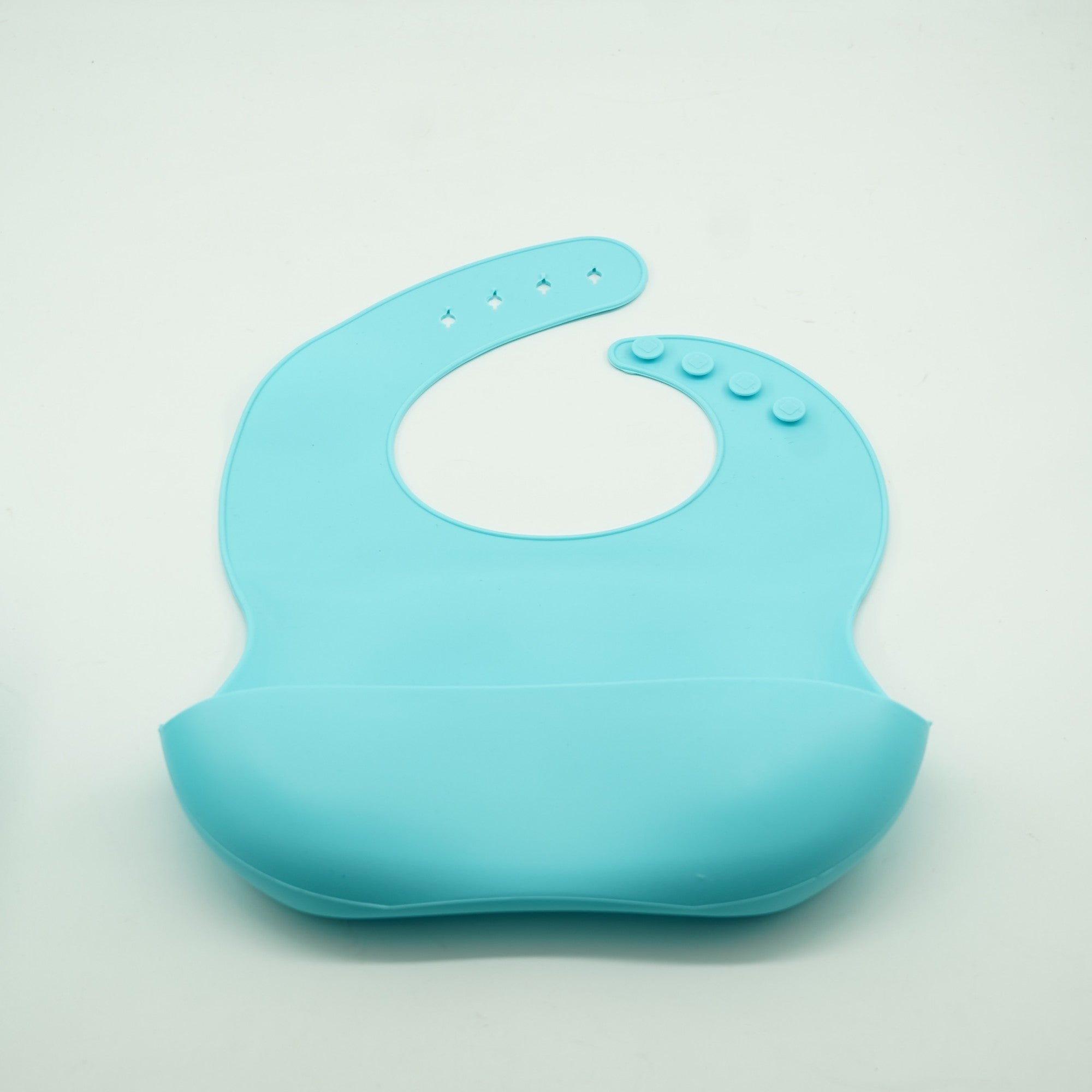 Set 5 piese diversificare bebelusi si copii din silicon Flippy, baveta, farfurie compartimentata cu ventuza, bol cu ventuza, tacamuri, fara alergeni, albastru-4