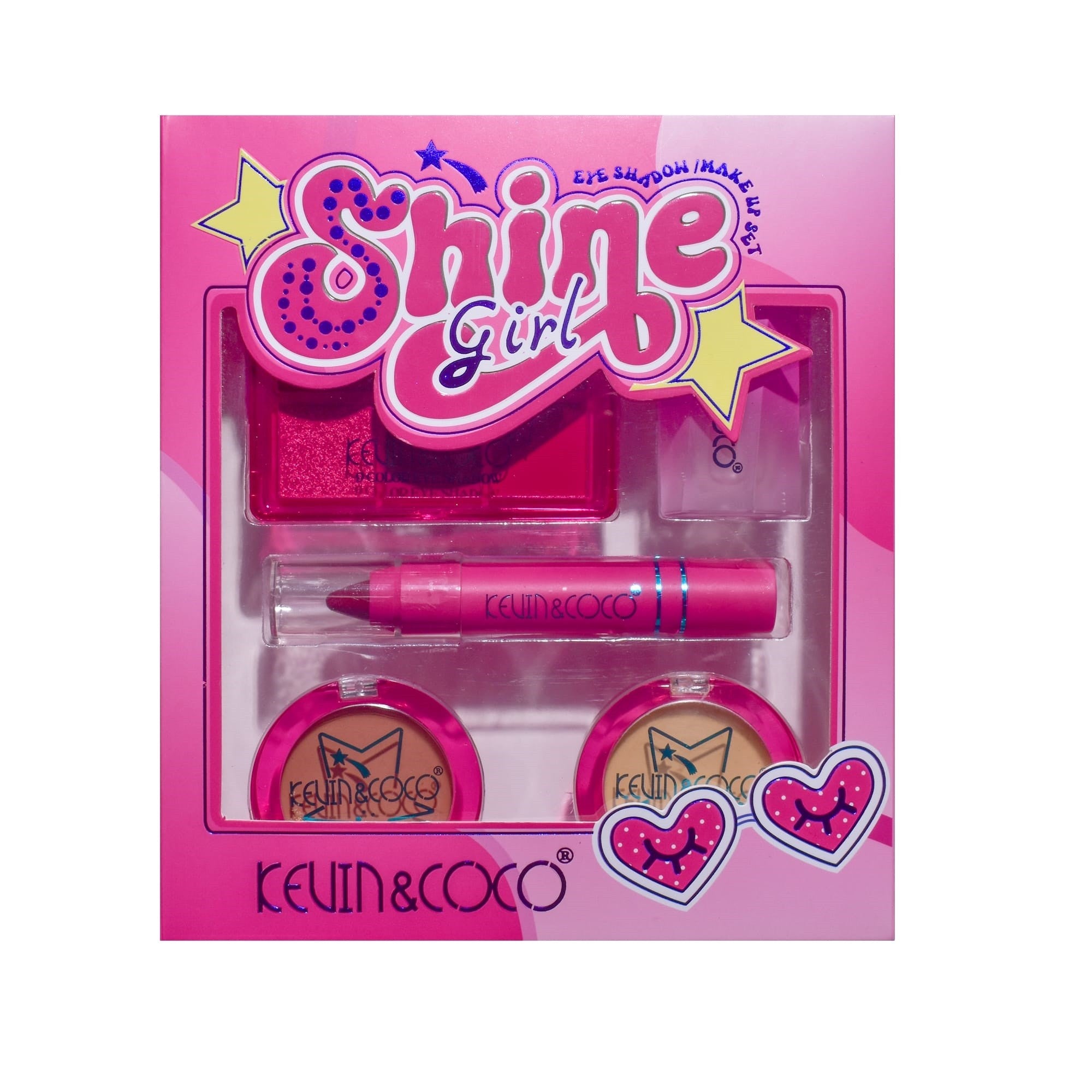 Set 5 Produse de Machiaj, KEVIN & COCO, Shine Girl, 18 x 15.8 x 3.5 cm-3