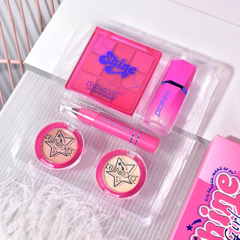 Set 5 Produse de Machiaj, KEVIN & COCO, Shine Girl, 18 x 15.8 x 3.5 cm-6