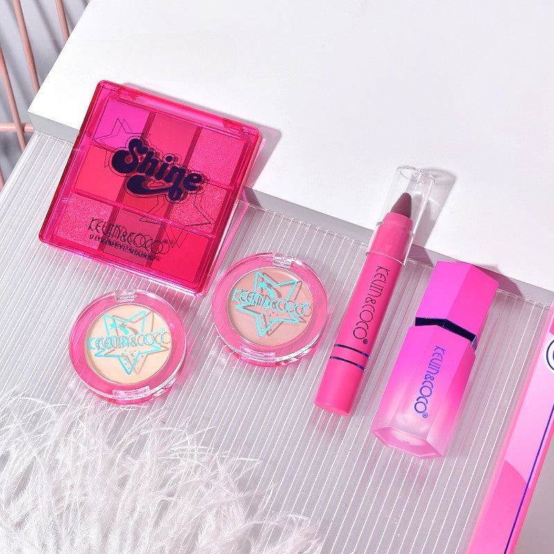 Set 5 Produse de Machiaj, KEVIN & COCO, Shine Girl, 18 x 15.8 x 3.5 cm-7