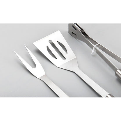Set 5 Ustensile pentru Gratar, Flippy, din Otel Inoxidabil, Geanta Oxford, Argintiu-2