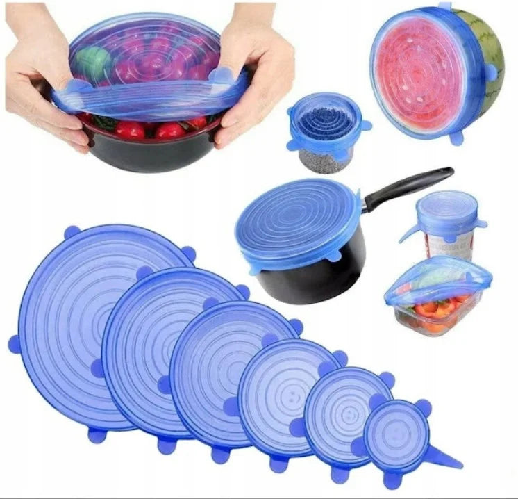 Oferta 4in1: Dispenser Folie Alimentară + Dozator Automat de Săpun + Set 6 Capace Etanșe Flexibile Reutilizabile + Aparat Spumare Lapte cu 2 Capete