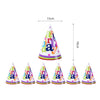 Set 6 Coifuri Happy Birthday, Flippy, pentru Petrecere, 19x15 cm, Multicolor-0