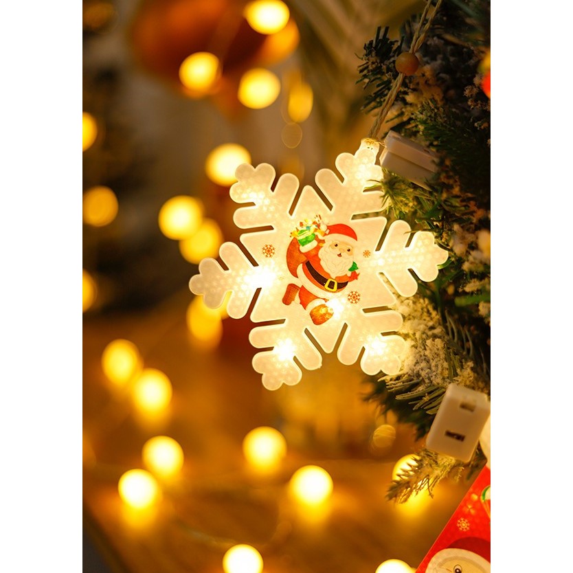 Set 6 decoratiuni de Craciun luminoase, Flippy-5