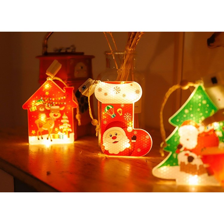 Set 6 decoratiuni de Craciun luminoase, Flippy-6