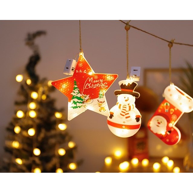 Set 6 decoratiuni de Craciun luminoase, Flippy-7