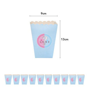 Set 6 recipiente popcorn, gender reveal-0