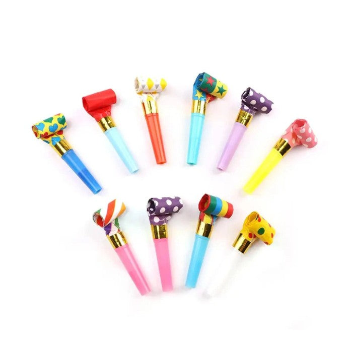 Set 6 Suflatori, Flippy, pentru Petrecere, Tematica Aniversare, 8 cm, Multicolore cu Imprimeu-2