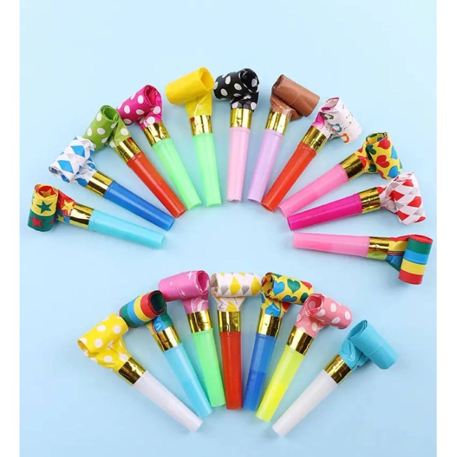 Set 6 Suflatori, Flippy, pentru Petrecere, Tematica Aniversare, 8 cm, Multicolore cu Imprimeu-4