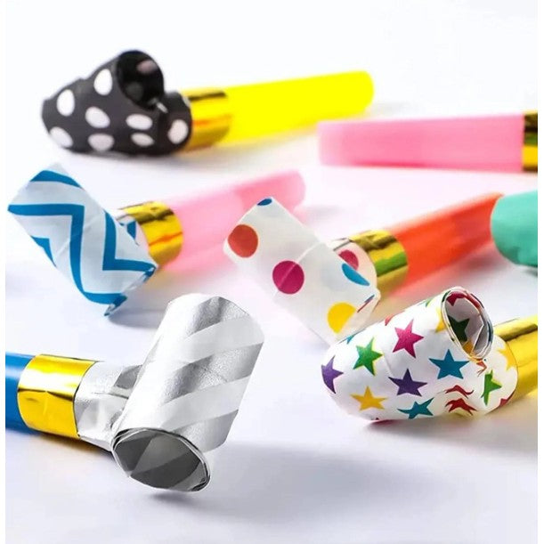 Set 6 Suflatori, Flippy, pentru Petrecere, Tematica Aniversare, 8 cm, Multicolore cu Imprimeu-5