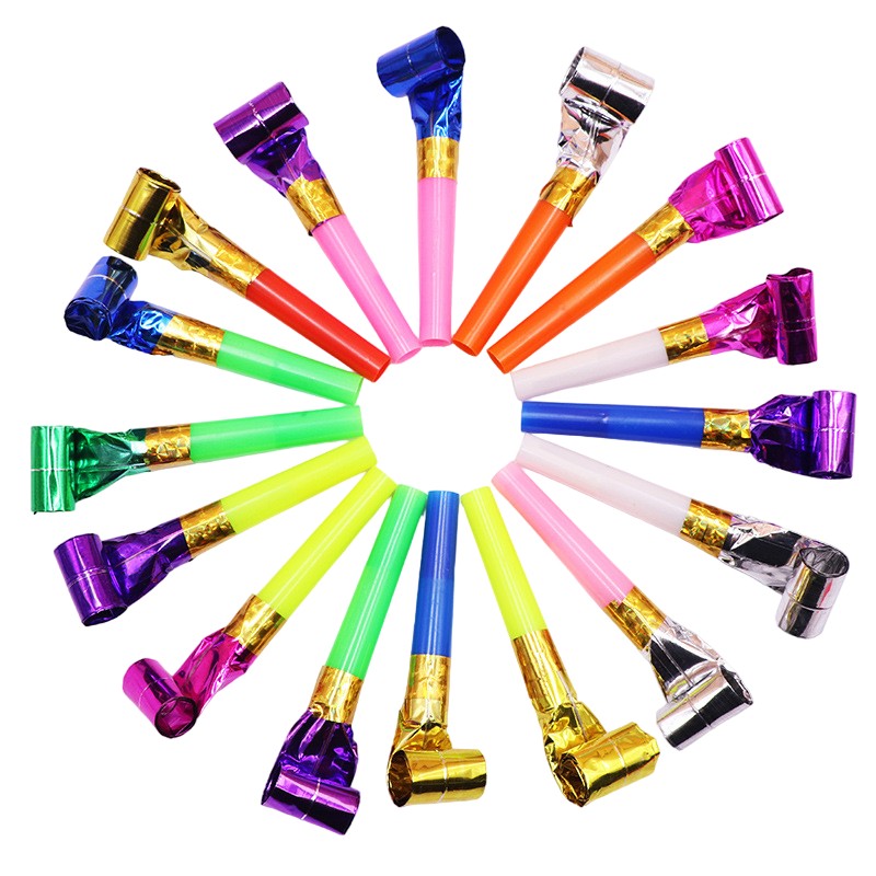Set 6 Suflatori, Flippy, pentru Petrecere, Tematica Aniversare, 8 cm, Multicolore-0