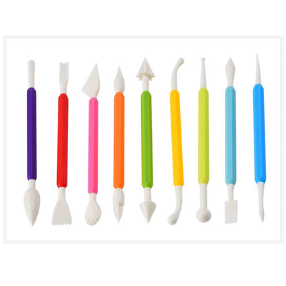 Set 66 Piese Ustensile pentru Ornare Prajituri, Flippy, din Plastic si Otel Inoxidabil, Multicolor-3