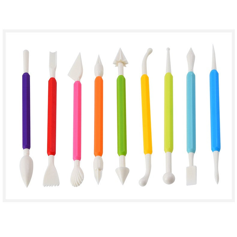 Set 66 Piese Ustensile pentru Ornare Prajituri, Flippy, din Plastic si Otel Inoxidabil, Multicolor-3