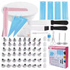 Set 70 Piese Ustensile pentru Ornare Prajituri, Flippy, din Plastic si Otel Inoxidabil, Multicolor-0