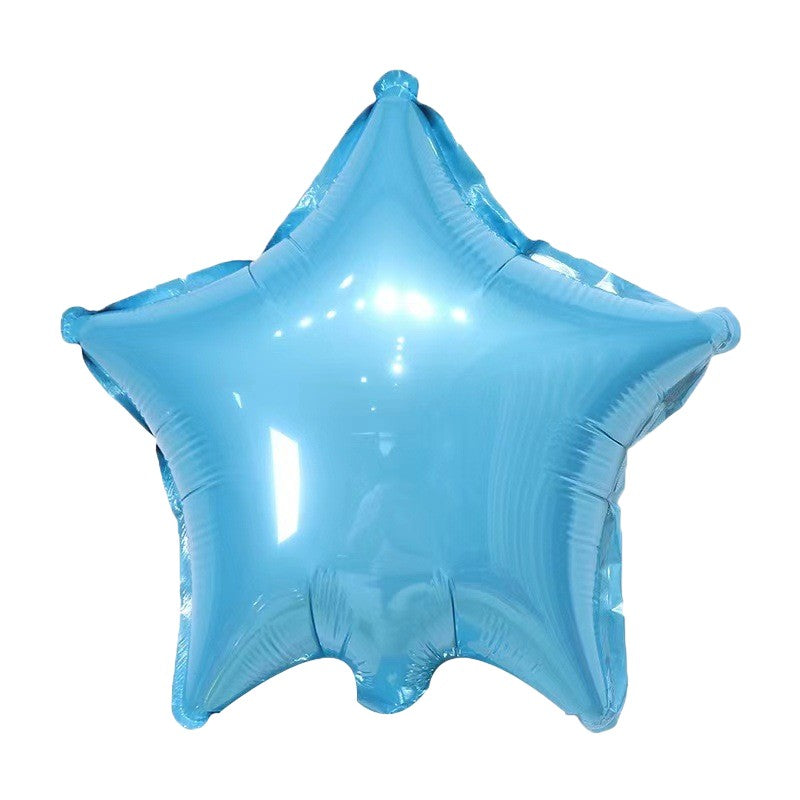 Set 8 Baloane din Folie Metalizată si din Latex, Flippy, Model Prima Aniversare, Baloane Party, 91cm, 45 cm, 30 cm, Ambalaj Individual, Pai Inclus, Albastru-6
