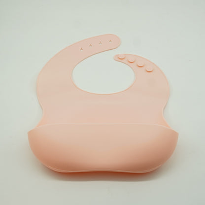 Set 8 piese diversificare bebelusi si copii din silicon Flippy, baveta, farfurie compartimentata cu ventuza, bol cu ventuza, tacamuri din lemn si silicon, cana pentru gustari, fara alergeni, roz-1
