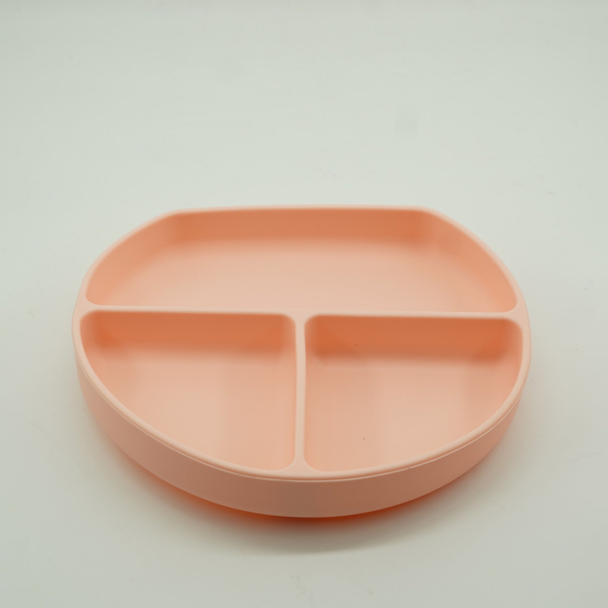Set 8 piese diversificare bebelusi si copii din silicon Flippy, baveta, farfurie compartimentata cu ventuza, bol cu ventuza, tacamuri din lemn si silicon, cana pentru gustari, fara alergeni, roz-6