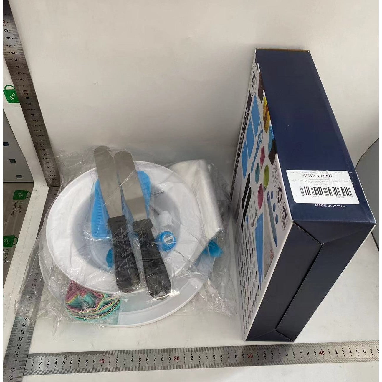 Set 80 Piese Ustensile pentru Ornare Prajituri, Flippy, din Plastic si Otel Inoxidabil, Forme Briose, Multicolor-6