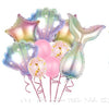 Set 9 baloane, Tematica Sirene, 5 Baloane Folie, 4 baloane latex, Roz-0