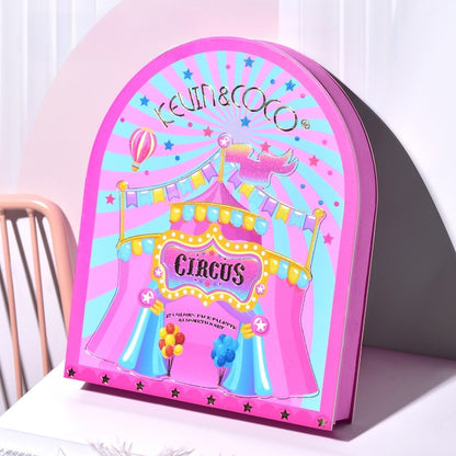 Set 9 Produse de Machiaj, KEVIN & COCO, Arch Circus, 27 culori, 17 x 22.5 x 3.3 cm-10
