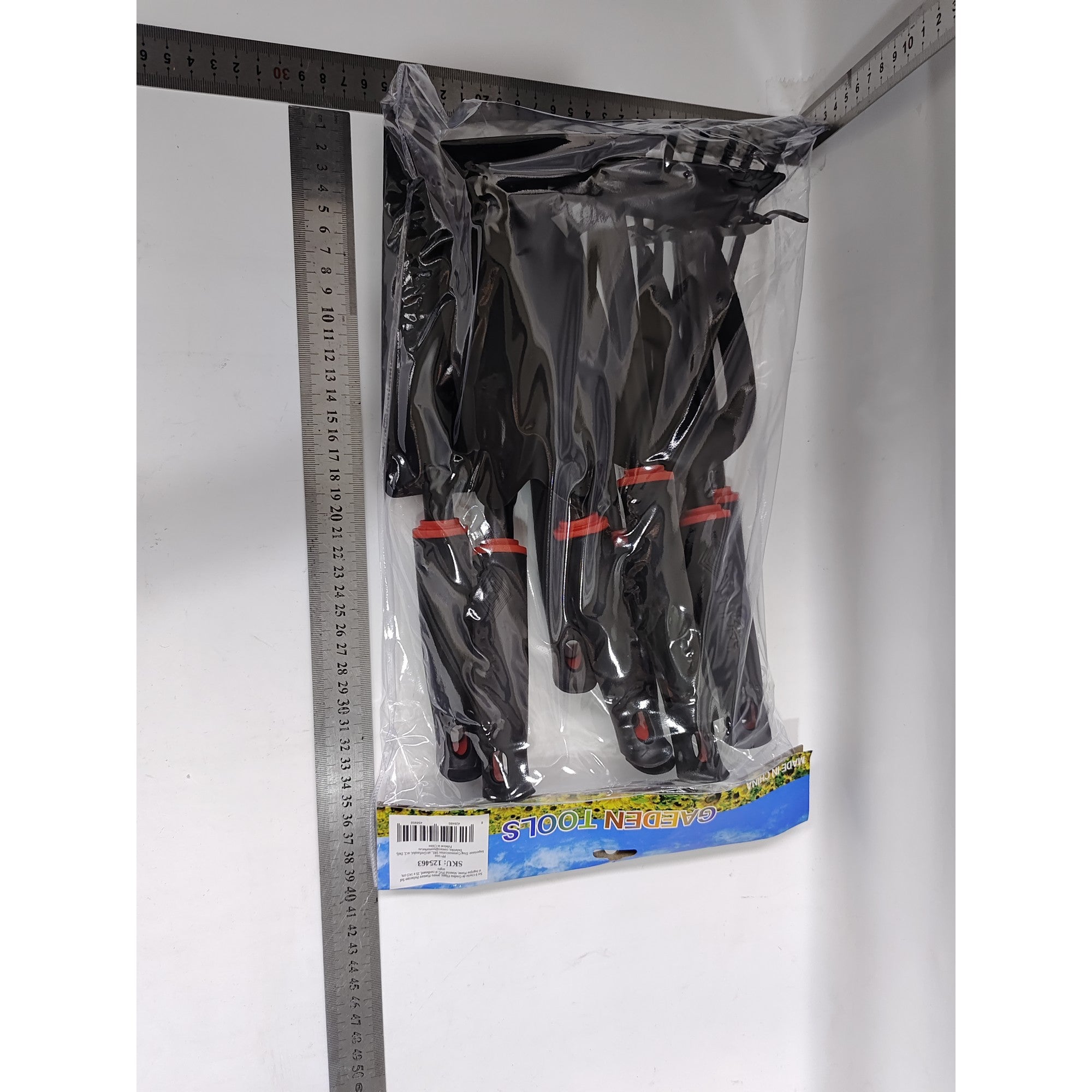 Set 9 Unelte de Gradina Flippy, pentru Plantare Prelucrare Sol si Ingrijire Plante, Material PVC si cardboard, 25 x 14.5 cm, negru-6
