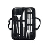 Set 9 Ustensile pentru Gratar, Flippy, din Otel Inoxidabil, Geanta Oxford, Argintiu-0