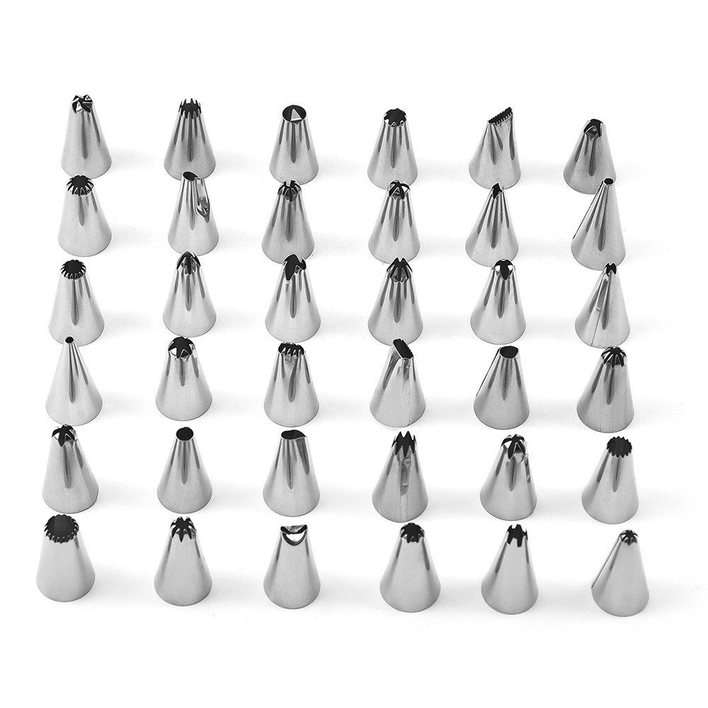 Set 92 Piese Ustensile pentru Ornare Prajituri, Flippy, din Plastic si Otel Inoxidabil, Forme Briose, Multicolor-7