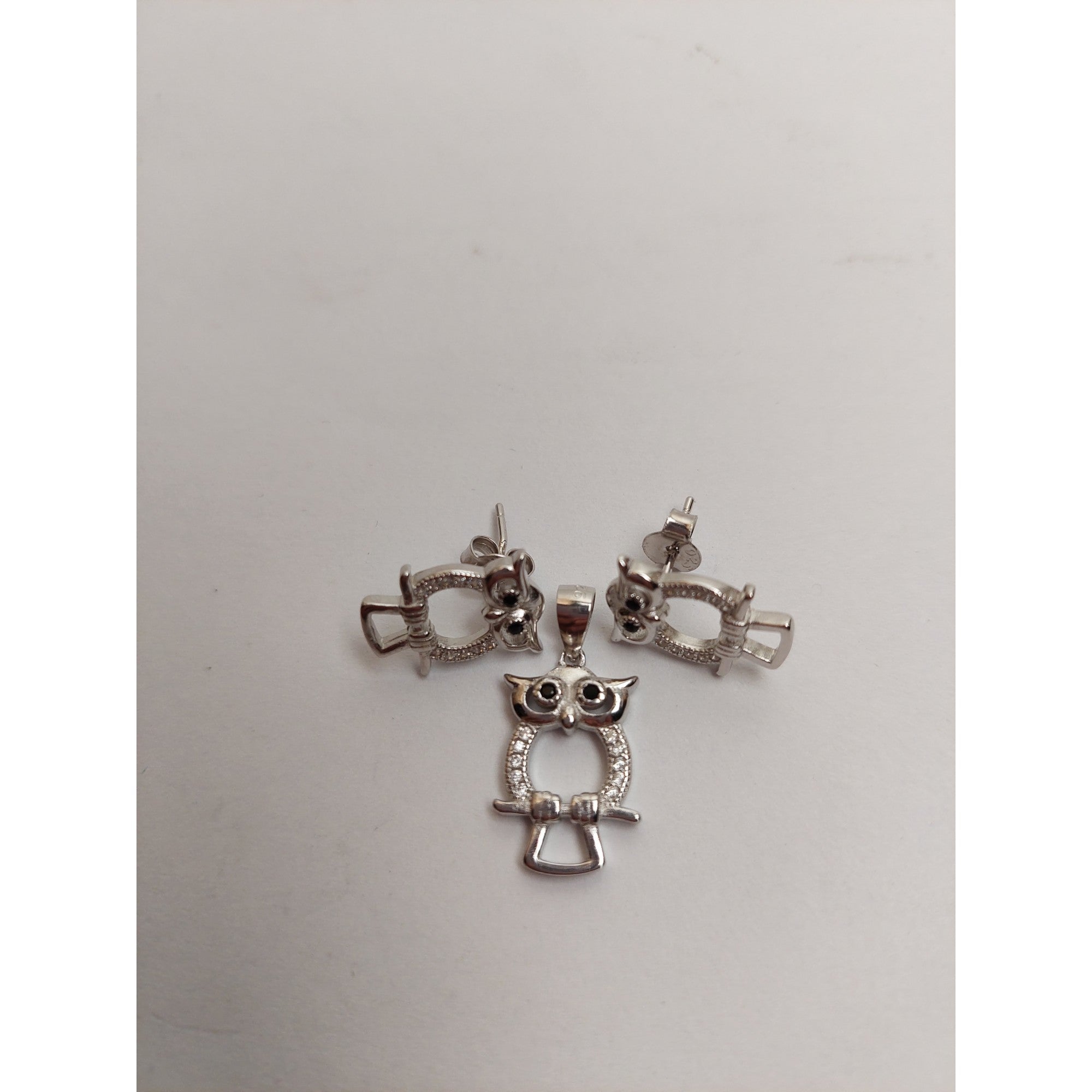 Set Argint 925 Bufnita Contur, Jolie Silver, 4.1g, 2 cm x 1.1 cm-1
