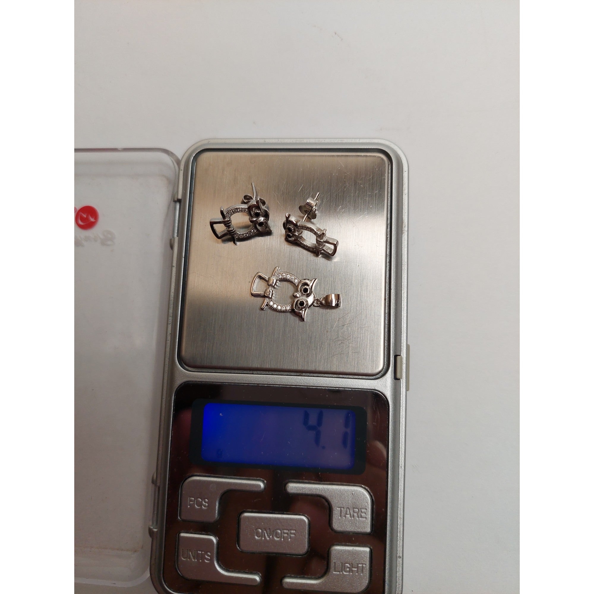 Set Argint 925 Bufnita Contur, Jolie Silver, 4.1g, 2 cm x 1.1 cm-3
