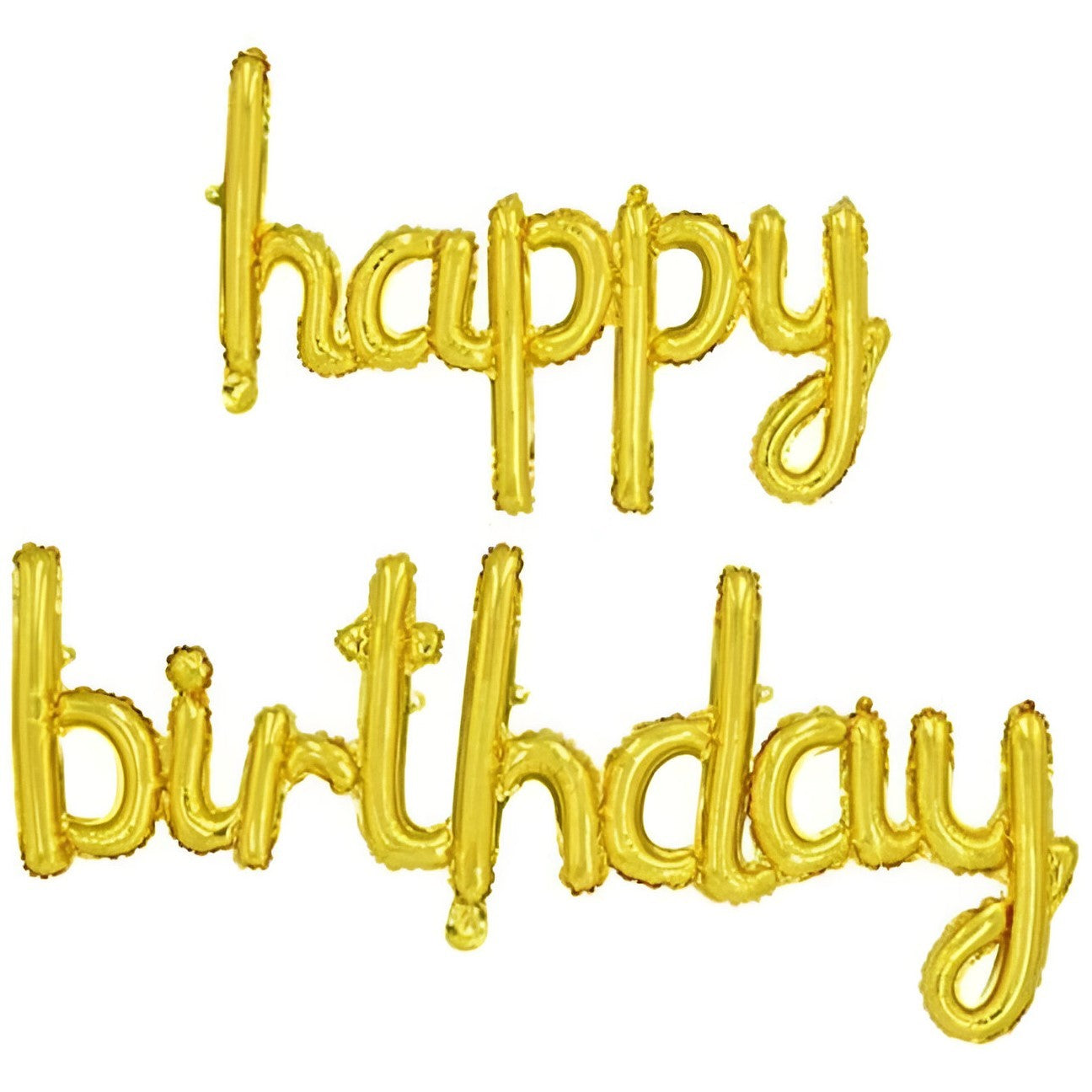 Set Baloane din Folie Metalizată, Flippy, Model Happy Birthday, 45x85 cm, 45x124cm, Baloane Party, Ambalaj Individual, Pai inclus, Gold-0