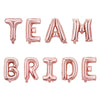 Set baloane din folie metalizată, Model Team Bride, litere de 40 cm, Baloane Party, Roz-0