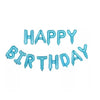 Set baloane folie Flippy, Happy Birthday, 40 cm, baby blue-0