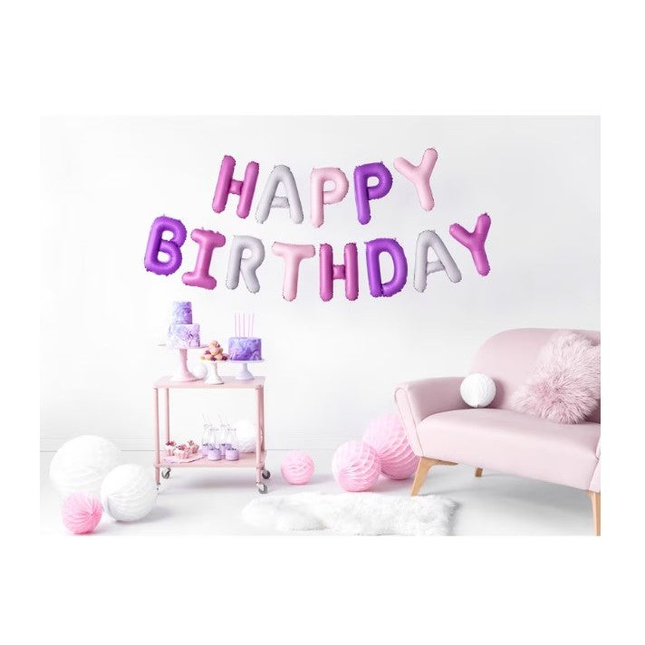 Set baloane folie Flippy, Happy Birthday, 40 cm, multicolor-3