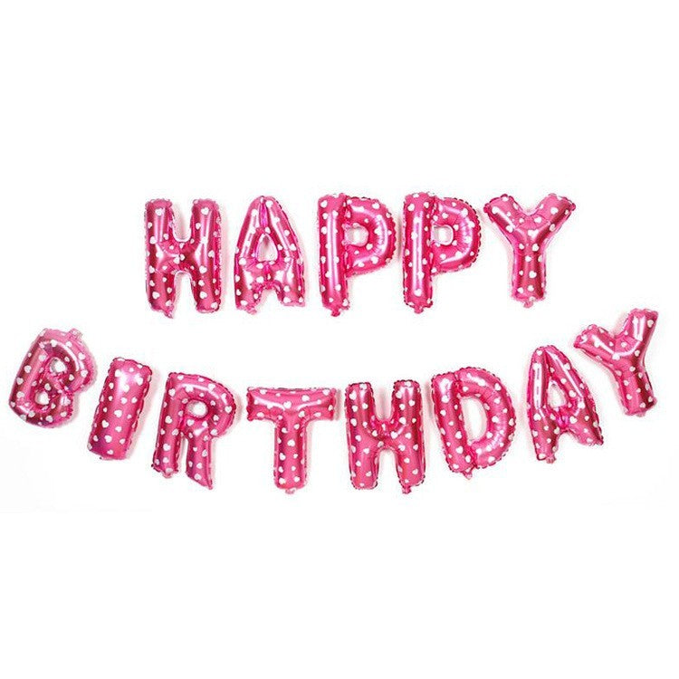 Set baloane folie Flippy, Happy Birthday, 40 cm, roz-1