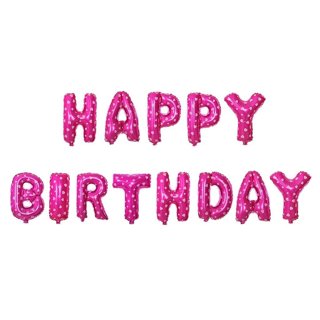 Set baloane folie Flippy, Happy Birthday, 40 cm, roz-2