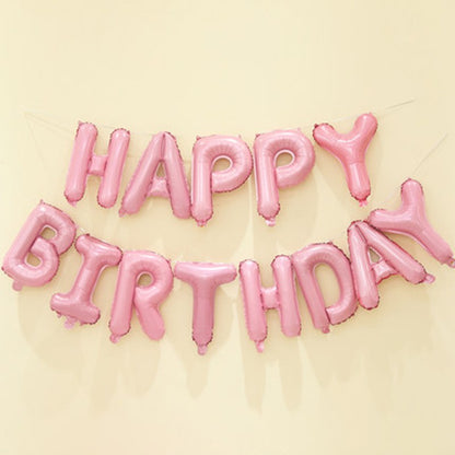 Set baloane folie Flippy, Happy Birthday, 40 cm, roz deschis-3