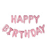 Set baloane folie Flippy, Happy Birthday, 40 cm, roz deschis-0