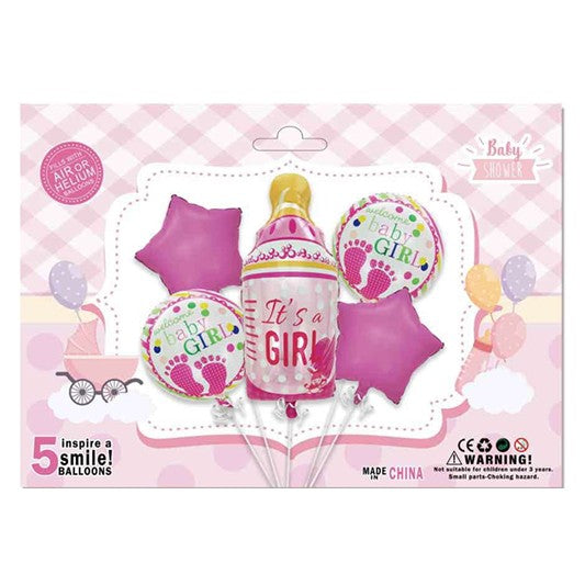 Set Baloane, Flippy, Model It's a Girl, Tematica Gender Reveal, Botez, Roz-0