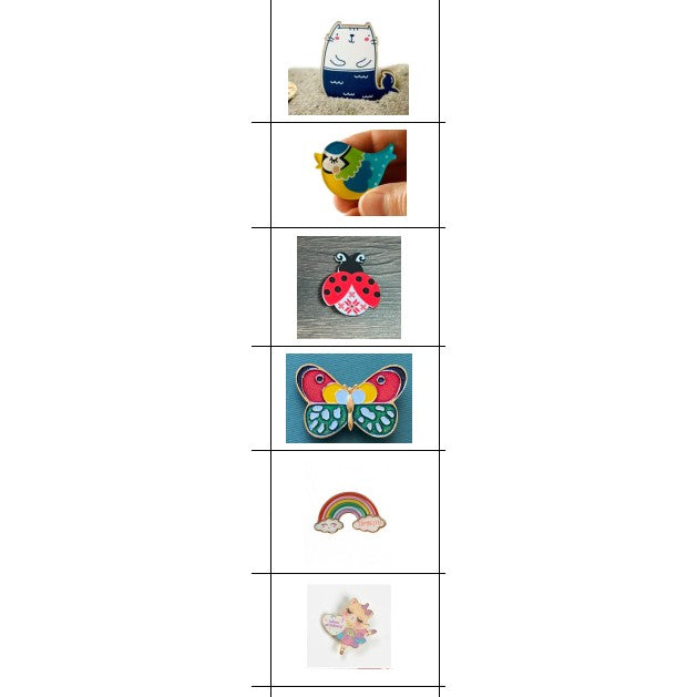 Set 12 Brose Martisor pentru Copii Modele Mixate-0